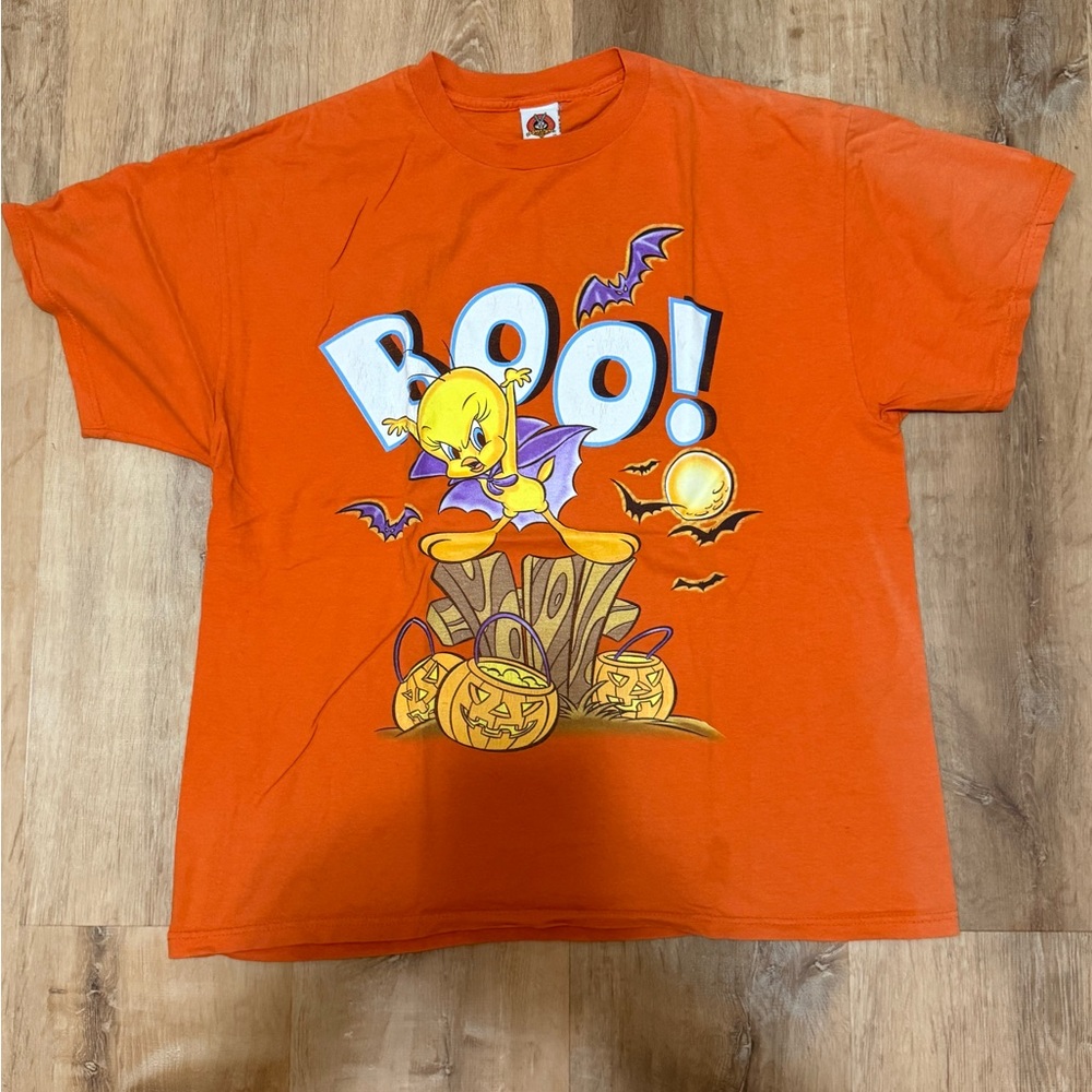 Vintage Warner Bros. Looney Tunes Tweety Bird Halloween T-Shirt